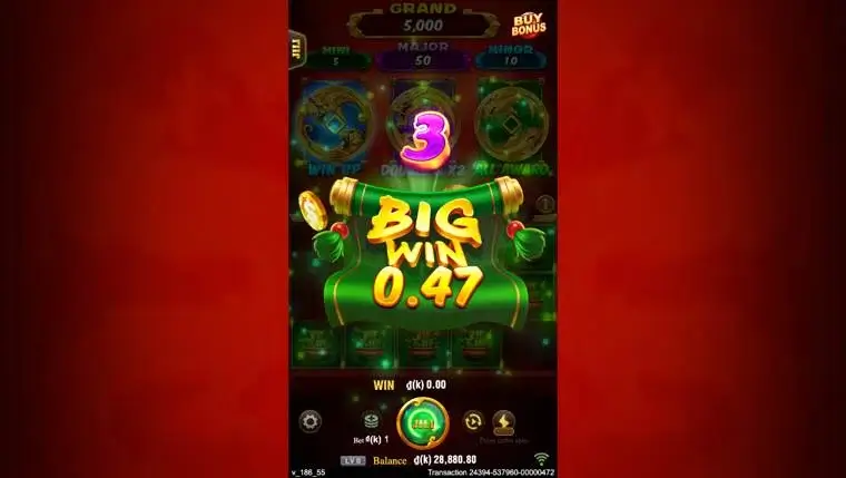 Ảnh giao diện chính game 3 Coin Treasures 2 (slot JILI) chơi tại LC79