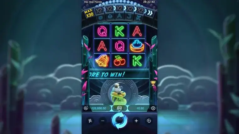 Ảnh màn hình gameplay game cách chơi hip hop panda lc79 (slot) chơi tại LC79