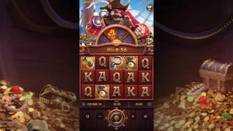 Ảnh màn hình gameplay game Captains Bounty (slot PG) chơi tại LC79