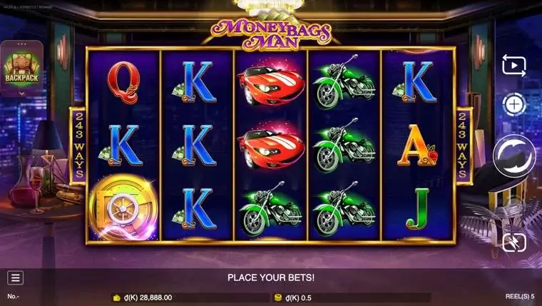 Ảnh màn hình gameplay game Moneybags Man (slot JDB) chơi tại LC79