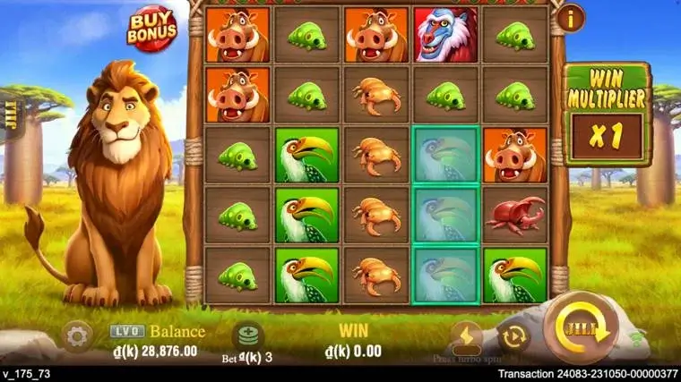 Ảnh giao diện chính game Safari Mystery (slot JILI) chơi tại LC79