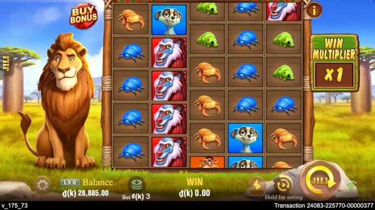 Ảnh màn hình gameplay game Safari Mystery (slot JILI) chơi tại LC79
